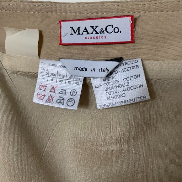 MAX & Co. Tan Flap Skirt (Part of Matching Set/US size 8) - Picture 4 of 4